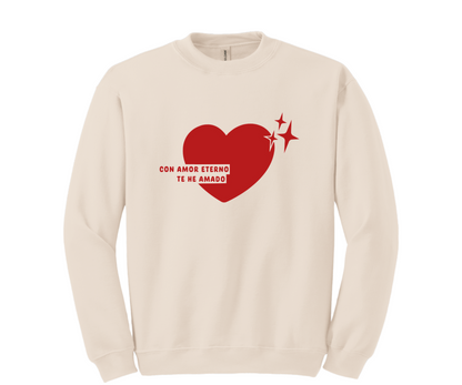 Sweater "CON AMOR ETERNO" Sudadera. Sueter / mujer