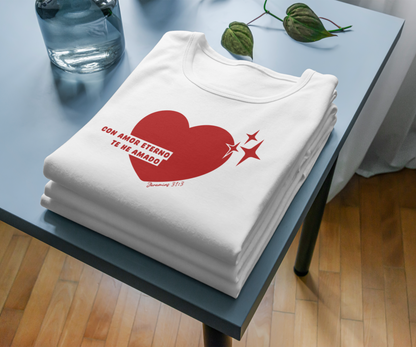 T-shirt "AMOR ETERNO" Camiseta Unisex manga corta