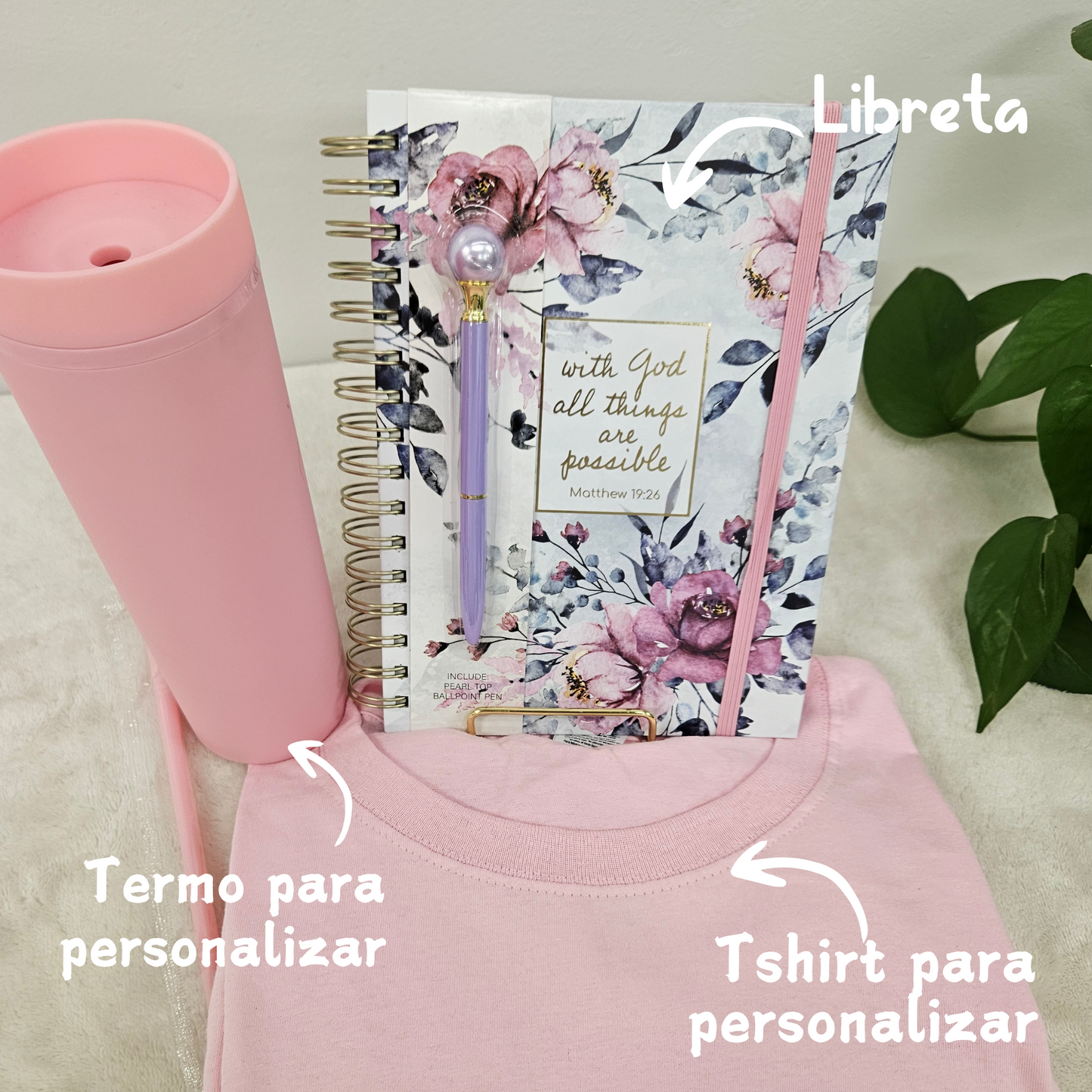 GiftBox (3 artículos) Libreta + termo + Tshirt