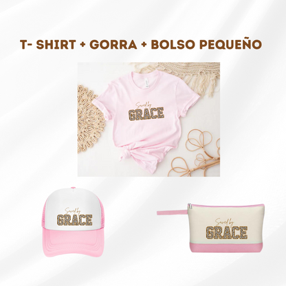 T- Shirt + Gorra + Bolso Pequeño