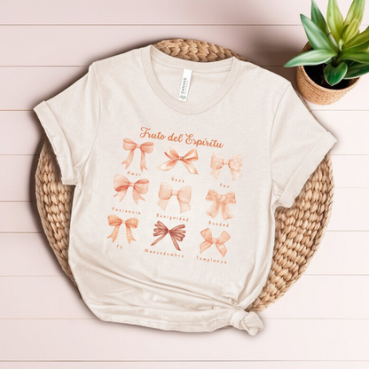 T-shirt "Fruto del Espiritu" Lazos, Bow, Camiseta