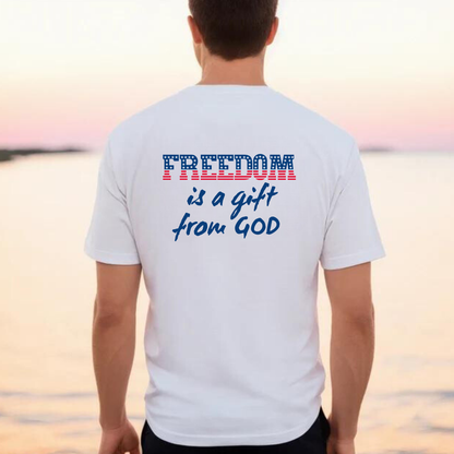 T- shirt UNISEX "Freedom is a gift" 4th July