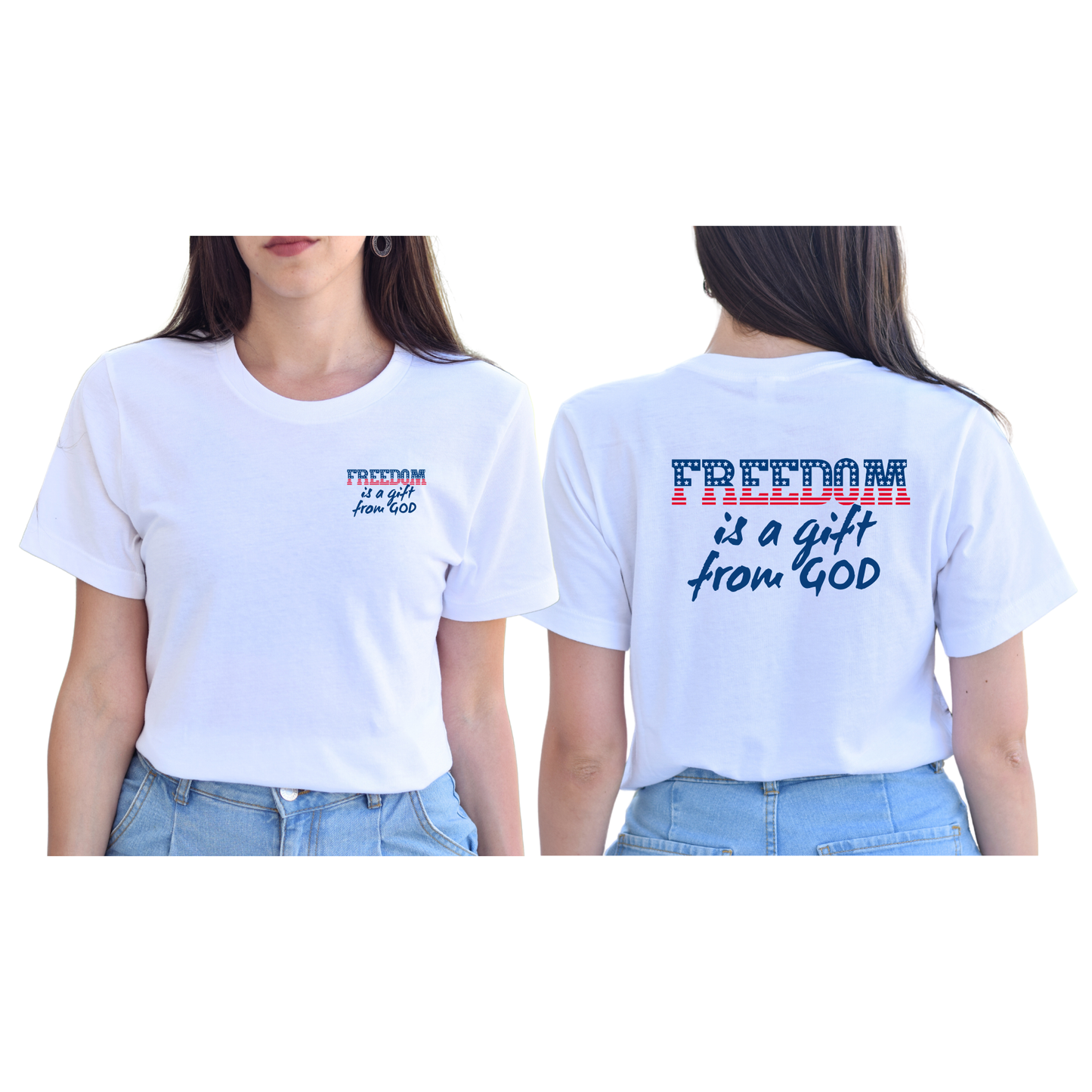 T- shirt UNISEX "Freedom is a gift" 4th July