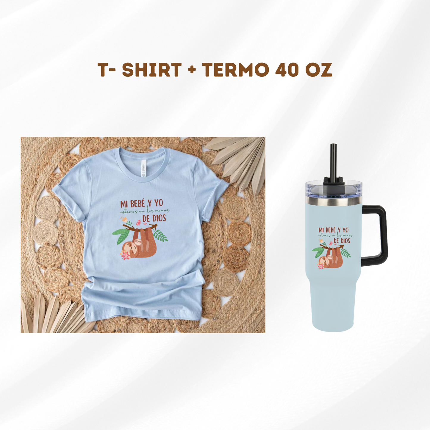 T-shirt + Termo 40 oz, , Gift Box, Set, Bundle.