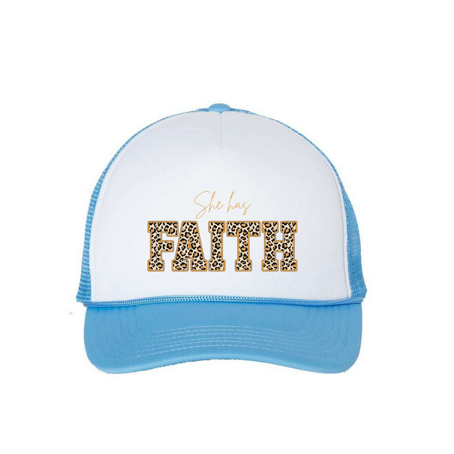 Hat "She has Faith" Animal print, Gorra, Leopardo