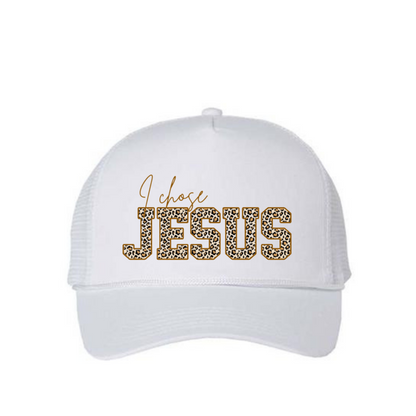 Hat "I shose Jesus" Animal print, Gorra, Leopardo