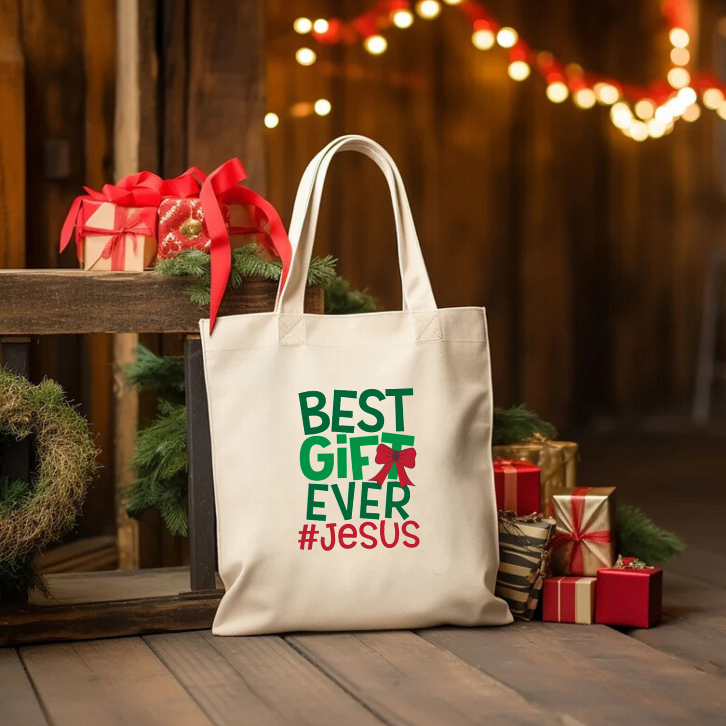 Tote Bag "Best Gift Ever: Jesus"