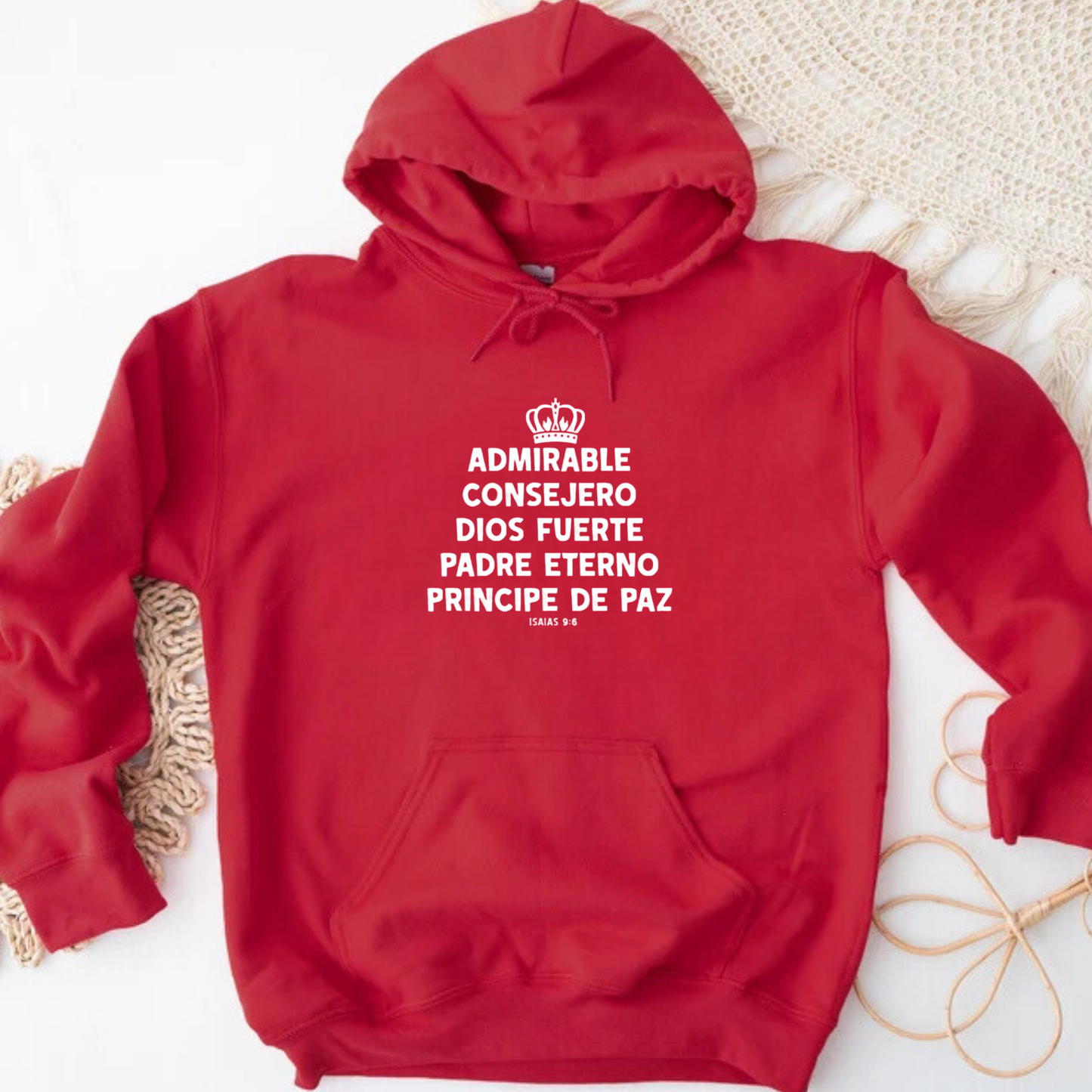 Hoodie "Admirable consejero" manga larga, invierno