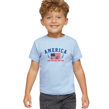 Tshirt Kids 4 July "AMERICA"