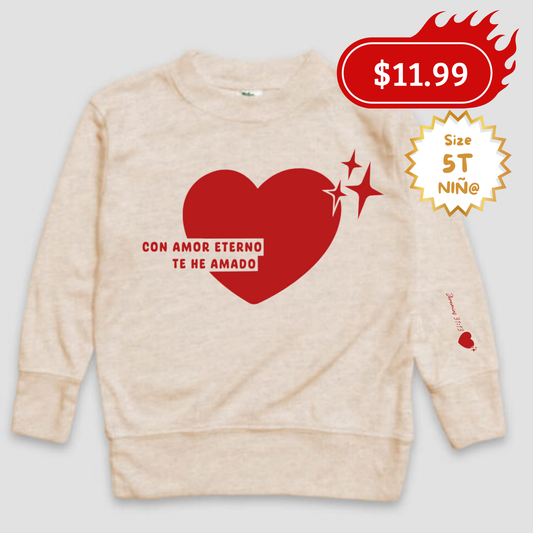 Sweater fino "Con amor eterno "