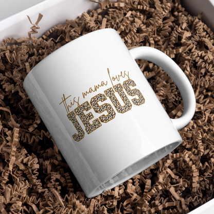 Taza "This mama Loves Jesus" MUG