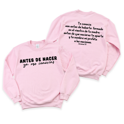 Antes de Nacer, Me Conocías. Sweater de Maternidad- Embarazo/mujer