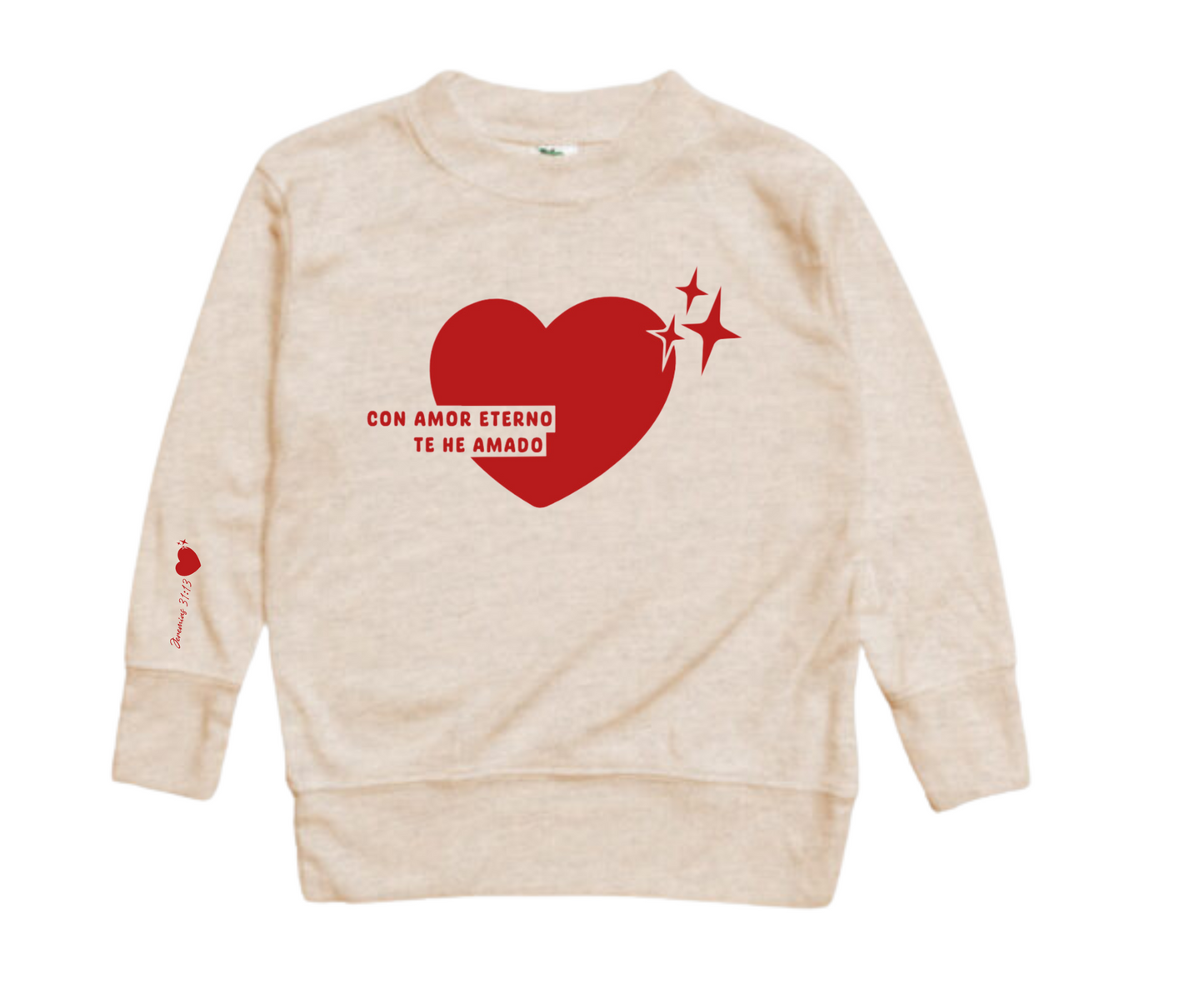 Sweater "AMOR ETERNO" Sudadera para Niños