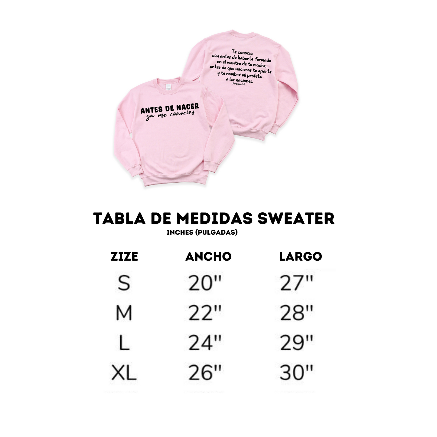 Antes de Nacer, Me Conocías. Sweater de Maternidad- Embarazo/mujer