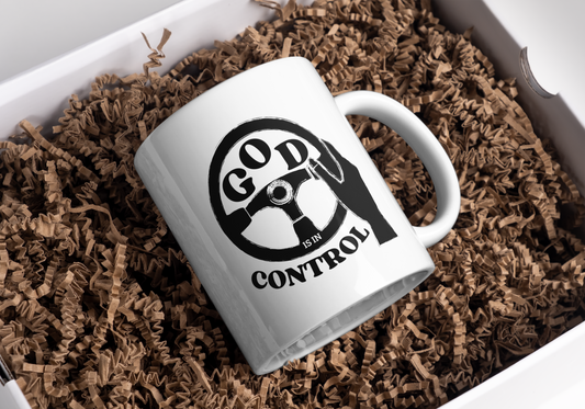 TAZA " GOD IS IN CONTROL"